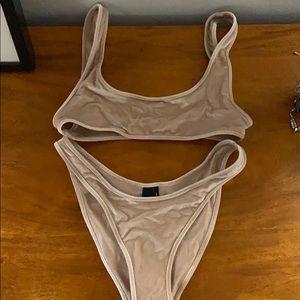 Velvet triangl bikini set
